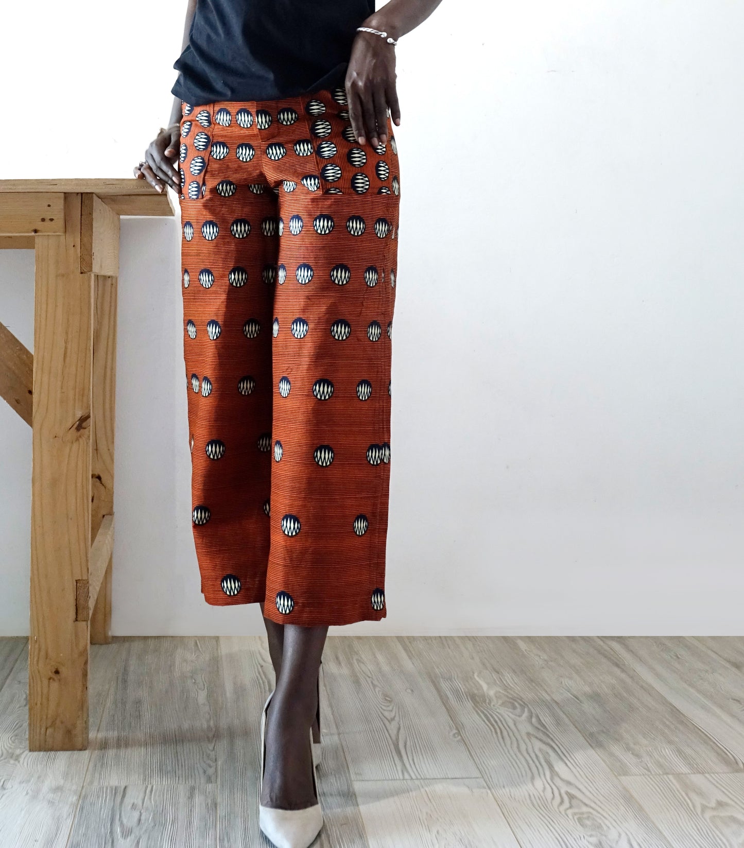 African Print Wide Pants Ankara Style for daily use | Ethnic Trousers for women | Wide Pants